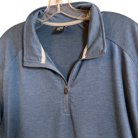 KUHL Men’s Sz XL Pullover Shirt Blue 1/4 Quarter Zip Pullover Alloy Base Layer - Picture 6 of 16